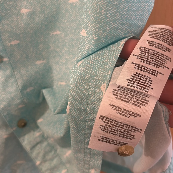 Columbia PFG Men's Fish Print Short Sleeve Button Down Shirt Teal Green Large - Picture 8 of 12